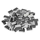 uxcell クラフト用セラミックモザイクタイル250g 長方形黒セラミックタイル モザイクキット ガーデンステッピングストーン コースターマ ット
