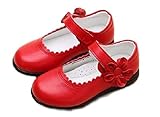 [SACHI] フォーマルシューズ 子供 履きやすい 女の子 靴 キッズ 入園式 卒業式 卒園式 結婚式 入学式 (20cm, 赤)