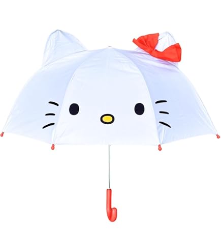 Amazon｜サンリオ 子供用 キャラクター耳付き傘 長傘 ジャンプ ハロー