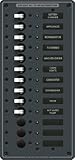 青い海 - 8580 Acの13ポジション230V（欧州）ブレーカーパネル（ホワイトスイッチ）