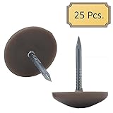 Glides Crescent Shaped 3 / 4 25 ブラウン LCG-NYGLI-.75-BRN-25