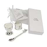 Twinkle Twinkle Silverplated Egg Cup, Spoon and Napkin Ring Gift Set by Widdop Bingham