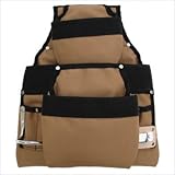 Style n Craft 76-927 9 Pocket Tool Pouch in 600D Polyester, Khaki/Black [並行輸入品]