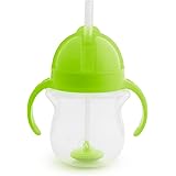 Straw Cup - Munchkin - Click Lock 7oz Weighted Green New