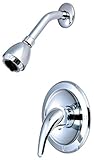 Aviditi Olympia Series P-2302T Elite Single Metal Lever Handle Shower Trim Set with Adjustable Showe