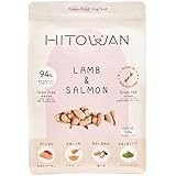 ヒトワン (HITOWAN) フリーズドライ ドッグフード ラム&キングサーモン 500g - ニュージーランド産 犬用 ローフード 総合栄養食 子犬 成犬 シニア 全年齢対応 犬 ご飯 小型犬 中型犬 大型犬