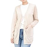 [カービーズ] ロングカーディガン レディース カーディガン vネック 長袖 七分袖 薄手 uv ケア ロング ポケット ゆったり 通勤 オフィス 冷房対策 軽量 ●長袖/ロング/ポケット付 01.ベージュ