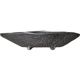 エフプランター 花器-こぶね-59.5-黒陶