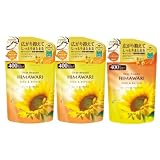 【まとめ買い】ディアボーテ HIMAWARI(ヒマワリ) リッチ&リペア 400mL 詰め替え シャンプー2個+コンディショナー1個 strifeオリジナルステッカー付