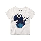 杜屋トヤ 新生児服 アヒル ダック 恐竜 ライオン カニ 半袖Ｔシャツ ルームウェア 綿製 普段着 かわいい シンプル 夏 カジュアル 遊び お出かけ プレゼント 女の子 男の子 ユニセックス 90/