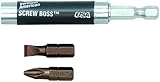 Vermont American 16035 ScrewBoss Compact Screwdriver Bit Tip Holder with Slotted and Phillips Bit Ti