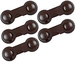 Babystity Baby Proof Adhesive Drawer Lock Baby Guard Rotation Type Brown (5pcs) [並行輸入品]