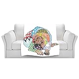 ブランケットウルトラソフトFuzzy 4サイズ！DIANOCHEデザインからby Marley UngaroホームDecor Unique Designer芸術的スタイリッシュな寝室アイデア – ボク