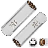プラグレンチ 磁気ジ ジョイントユニバーサルソケット 2個セット (14mm +16mm) 12角薄壁 3/8(9.5mm)挿入角 ロープロファイル 輸入車などのプラグ交換用