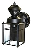 Heath/Zenith SL-4132-BK 150-Degree Bayside Mission Style Motion Sensing Decorative Security Lantern,