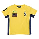 【ラルフローレン】RALPH LAUREN　 ビッグポニーカラーブロック半袖Tシャツ　イエロー☆12Ｍ・18Ｍ・24Ｍ (18Ｍ, イエロー)　並行輸入品　男の子　ボーイズ