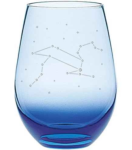 Amazon | アトリエキース 12星座 みずがめ座 タンブラー グラス ブルー