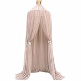 Burning Go ベッド 天蓋 オシャレ カーテン モスキートカーテン キャノピー 可愛い 蚊帳 ロマンチック お姫様 吊り下げタイプ 遊ぶテント 虫除け 部屋飾り 子供部屋カーテン 7色