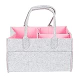 Pinfect　おむつストッカー オムツ収納ケース 折りたたみ 収納ボックス カゴ バスケット ベビー用品収納バッグ おもちゃ 小物入れ（ピンク）