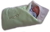 Blueberry Luxurious Very Warm Fleece Swaddle Wrap Blanket Sleeping Bag Birthday Gift Present Green b