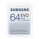 Samsung EVO Plus SDカード 64GB SDXC UHS-1 U1 最大転送速度130MB/秒 MB-SC64K/EC 国内正規保証品