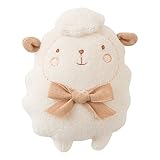 日本製 オーガニックコットン にこにこ動物のにぎにぎ人形 鈴入り！アモローサマンマ amorosa mamma！ベビー 新生児用 おもちゃ ぬいぐるみ ファーストトイ ニギニギ (ひつじ)