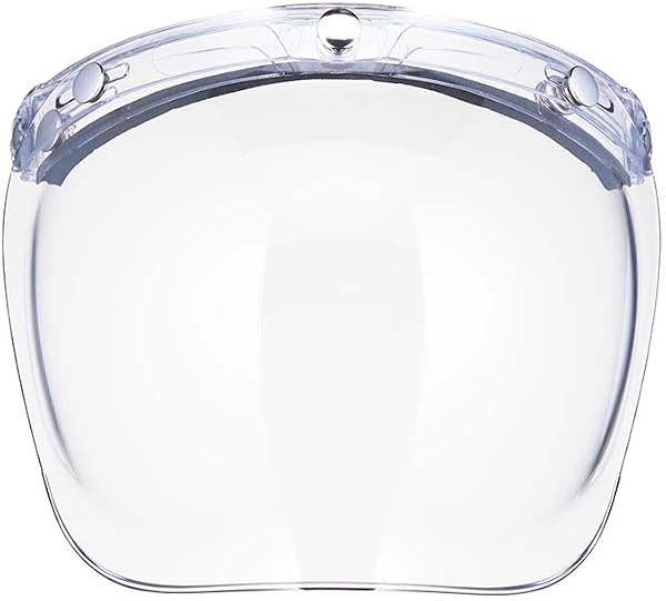 TT&CO. Shield Bubble Shield Clear Jet Helmet, Full Face, Vintage, Fits Most SG Helmets - 1