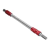 Sndy Drillpro 200 mm 金属柔軟な拡張ドリルシャフト1/4 インチ六角ドライバービットホルダー - 赤