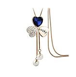 hosaireレディースガールズファッション長いセクションセーターチェーンでクローバータッセル繊細なドレスアクセサリー Free 237L1807595AL1T44