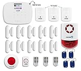Fortress Security Store DIY Total Security System C Kit Pet Friendly Sensors, Indoor/Outdoor Stobe S