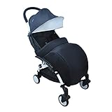 Lovelybaby ベビーカーバギーベビーカープラムフットカバー冬のベビーカーソックス (ブラック)