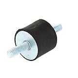 Water & Wood Double Ends M6 Male Threaded 25mmx20mm Rubber Vibration Isolator Mount [並行輸入品]