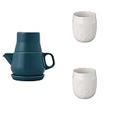 KINTOターコイズTea for One and Two二重壁カップ、ニット、3のセット