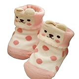 Liebeye 幼児コットンアンクルソックス　新生児　アンチスキッド　ブーツスリッパ　7~9cm バニー
