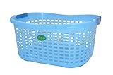 サンコープラスチック ランドリーバスケット ブライトバスケット S マリンブルー
