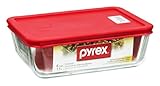 Pyrex 1069618 6カップ長方形ストレージwith Lid