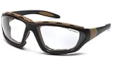 Charhartt Carthage Safety Eyewear with Vented Foam Carriage, Clear Anti-fog Lens [並行輸入品]