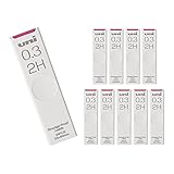 三菱鉛筆 シャープペン芯 uni ユニ 0.3 2H 10個 ハコULS03252H