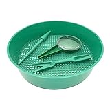 OUNONA ガーデニングツール　土フルイ　種まき機　移植ツール　園芸用品 播種用具　3種類