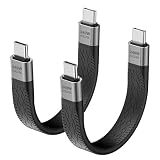 aceyoon USB4.0 USB-Cケーブル 短い 14cm 2本 240W 40Gbps Thunderbolt4