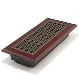 Accord GTCHAB410 Cherry Frame Floor Register with Trellis Design, 4-Inch x 10-Inch(Duct Opening Meas