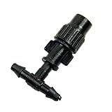 SODIAL(R) 10ｘ新しい温室花植物　ガーデンミスト噴霧スプリンクラーノズル　黒