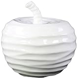 Urban Trends Collection 46888 Ceramic Apple Figurine - Small, Gloss White