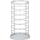 錆びにくいメッキ加工！スチール製傘立て「FC0931」【IT】ホワイト(#9881683-10085)サイズ：幅25×奥行25×高さ45cm【おしゃれ スリム かさたて 傘立て 傘たて アンブレラスタンド アンブレラ スタンド シンプル ク