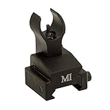 Midwest Industries Flip-Up Front Sight Gas Block, Rail Mounted Black [並行輸入品]