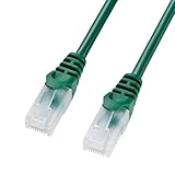 サンワサプライ アウトレット ツメ折れ防止 CAT5e LAN ケーブル 20m グリーン LA-Y5TS-20G 箱にキズ、汚れのあるアウトレット品です。