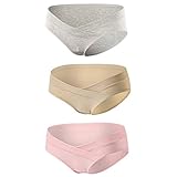 Topwhere妊娠下着、レディースコットンマタニティKnickers under theバンプブリーフ妊娠パンツ US サイズ: XL カラー: グレー