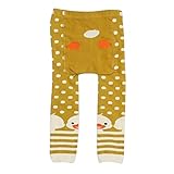 タイツ キッズ ニット レギンス コットン 動物 0-4歳 子供タイツ 秋 多色 子供 highdas No.3 M/2-4歳