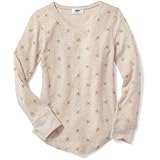 オールドネイビー OLD NAVY/ ロング&リーンワッフルニットクルーネックティ ゴールドスターズ トップス長袖Tシャツ L (10～12歳)【並行輸入】