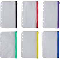Amazon.co.jp: システム手帳リフィル 6穴 A6 ファスナーポケット